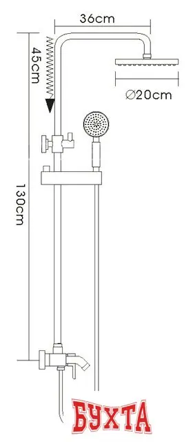 Душевая система  FRAP F2416