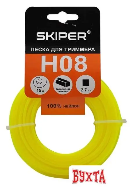 Леска для триммера Skiper H08