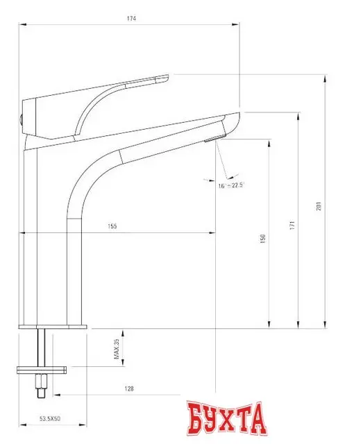 Смеситель Deante Hiacynt BQH 021K