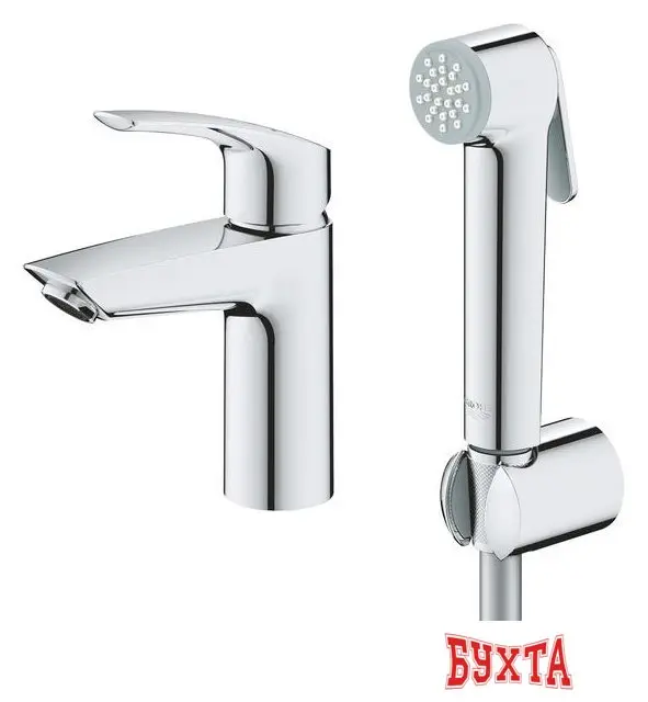 Смеситель с лейкой для биде Grohe Eurosmart 23124003