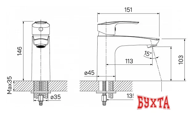 Смеситель IDDIS Ray RAYSB00i01