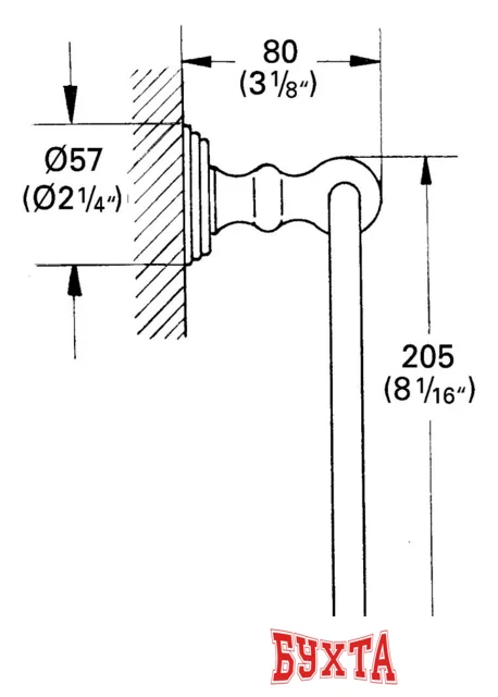 Держатель для полотенца Grohe Sinfonia 40047000