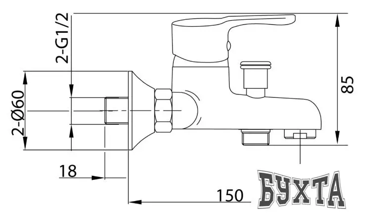 Смеситель Istok life 0402.719