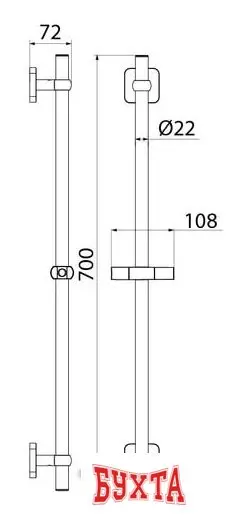 Душевая штанга IDDIS Bild BIL7000i17