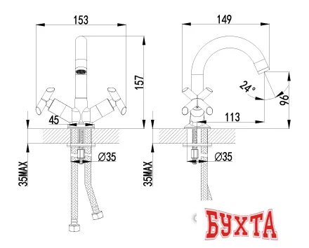 Смеситель Lemark Practica LM7507C