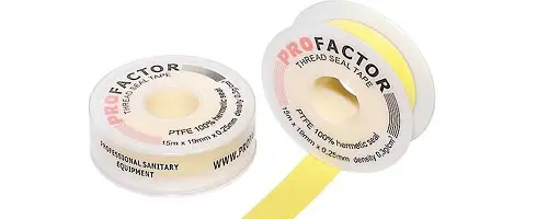 ФУМ лента PROFACTOR Professional желтая о85 мм 19мм х 0,25мм х 15м (100/400)l PF FE 531  / (Китай)