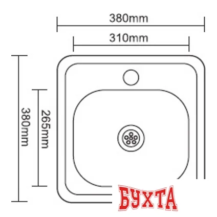 Кухонная мойка Ledeme L93838-6