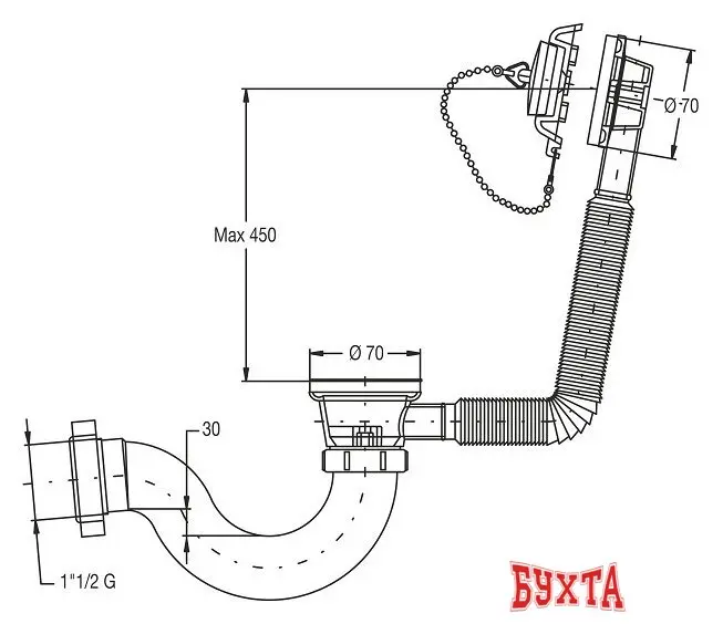 Сифон Bonomini 4149EX64B0