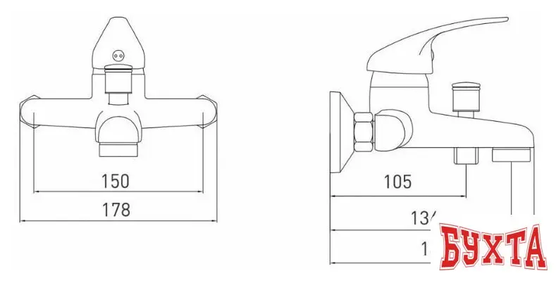 Смеситель Gross Aqua Basic 2237257C