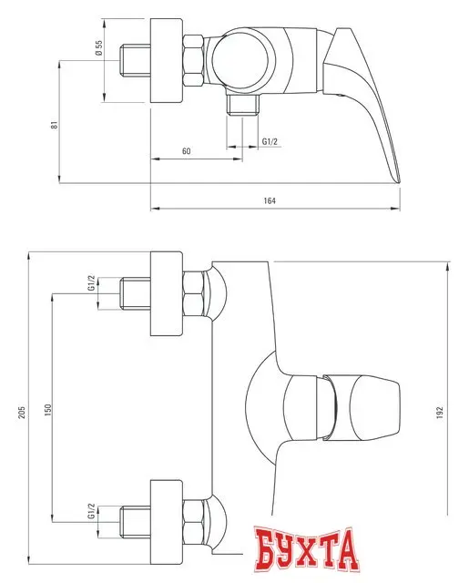 Смеситель Deante Cynia BCY 040M