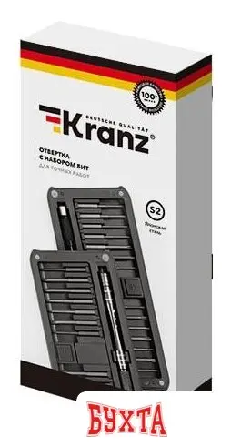 Набор отвертка с битами Kranz KR-12-4752 (30 предметов)