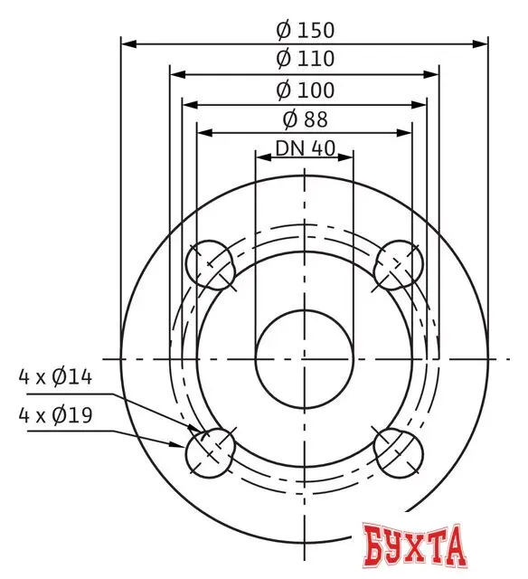 Циркуляционный насос Wilo TOP-SD 40/10 2-SPEEDS (3~/0 V, PN 6/10)