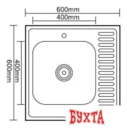 Кухонная мойка Ledeme L96060-L