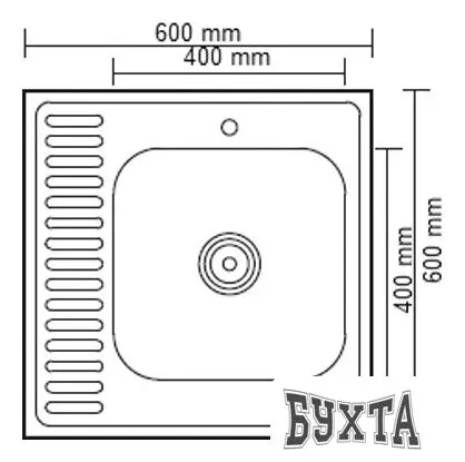 Кухонная мойка Ledeme L96060-R