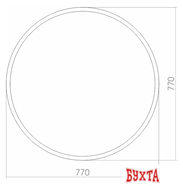 Мебель для ванных комнат Silver Mirrors Зеркало Манхэттен 77 ФР-00001425