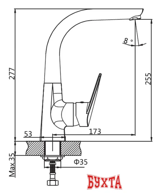 Смеситель AV Engineering AVCID4-B557