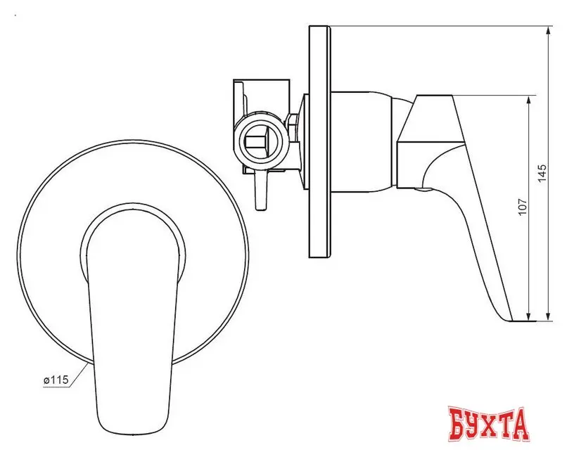 Смеситель Damixa Jupiter 777500300