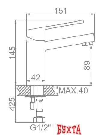 Смеситель Ledeme L1067