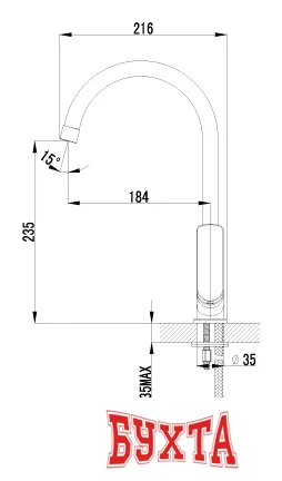 Смеситель Lemark plus SHAPE LM1705C