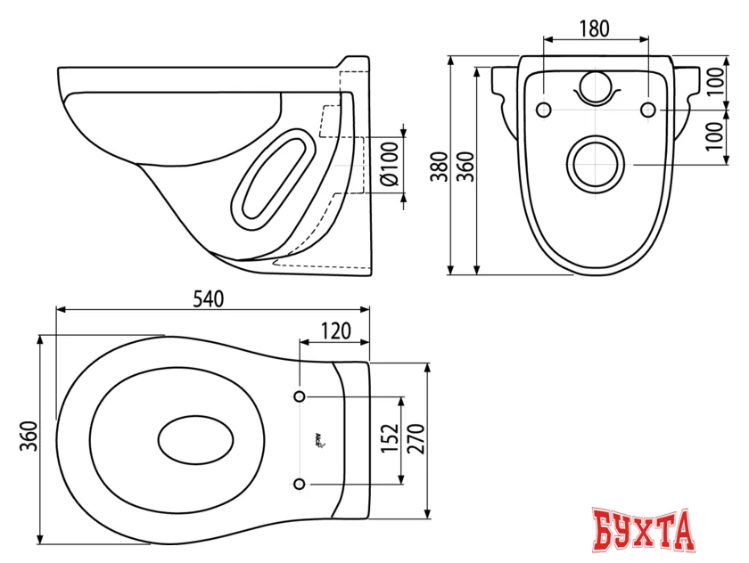 Унитаз Alcaplast 5 в 1 Alca + AM101/1120 + M71