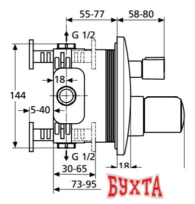 Смеситель без скрытого механизма Ideal Standard Melange A 4891 AA