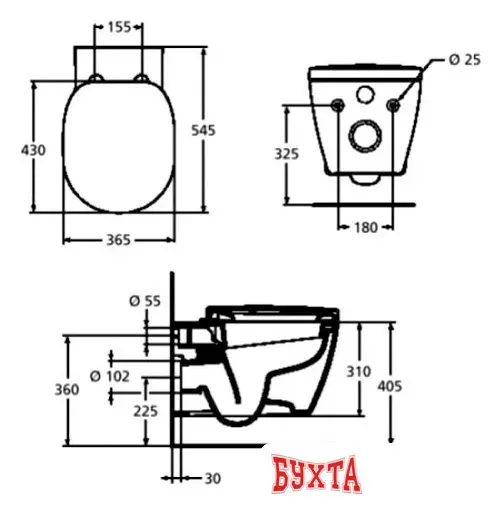 Унитаз Ideal Standard Connect [E781901]