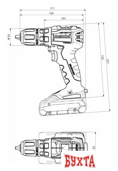 Дрель-шуруповерт Metabo BS 18 L BL Q 602327840 (без АКБ, кейс)