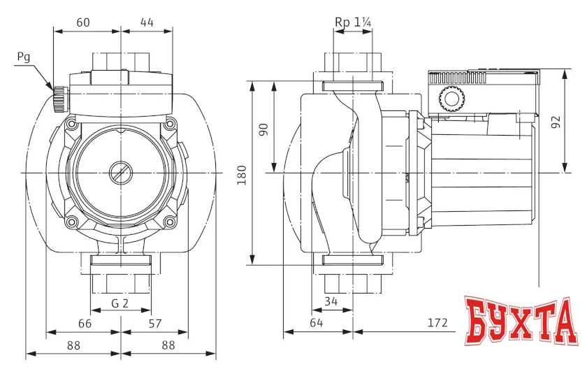 Циркуляционный насос Wilo TOP-S 30/7 (1~230 V, PN 10)