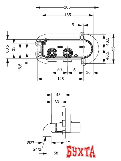 Скрытый механизм Ideal Standard Simply U A4491NU