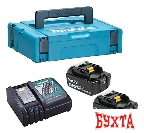 Аккумулятор с зарядным устройством Makita BL1840B + DC18RC (18В/4.0 а*ч + 18В)