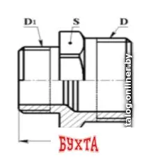 Фитинг Цветлит Ниппель переходной 20x15 (3/4x1/2")