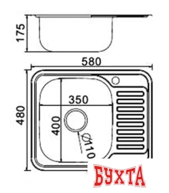 Кухонная мойка FRAP FD64858