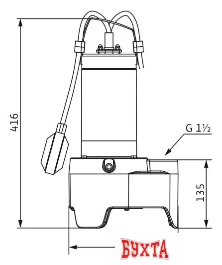 Фекальный насос Wilo Rexa MINI3-V04.09/M05-523/A-10M