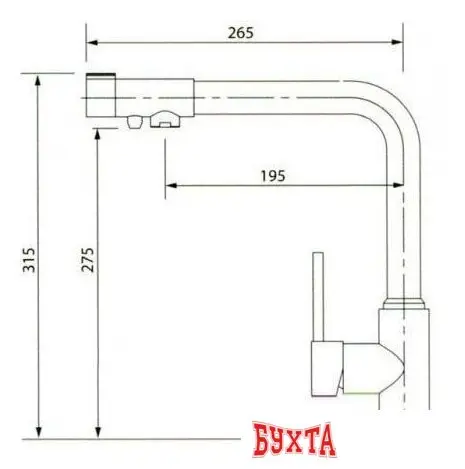 Смеситель Kaiser Teka 13044-11 (бежевый)