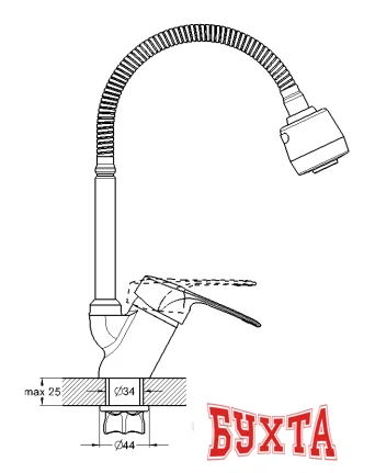 Смеситель Solone KAD4-B043