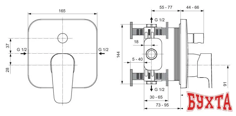 Смеситель Ideal Standard Ceraplan III A6115AA