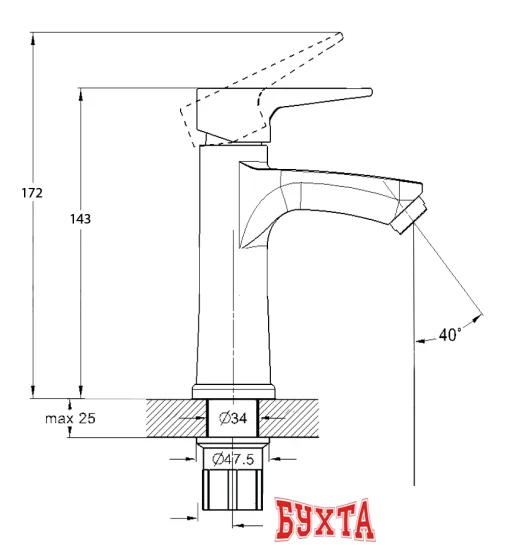 Смеситель Solone FAB1-A020