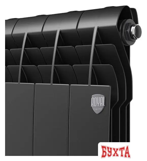 Алюминиевый радиатор Royal Thermo Biliner Alum 500 Noir Sable (8 секций) 