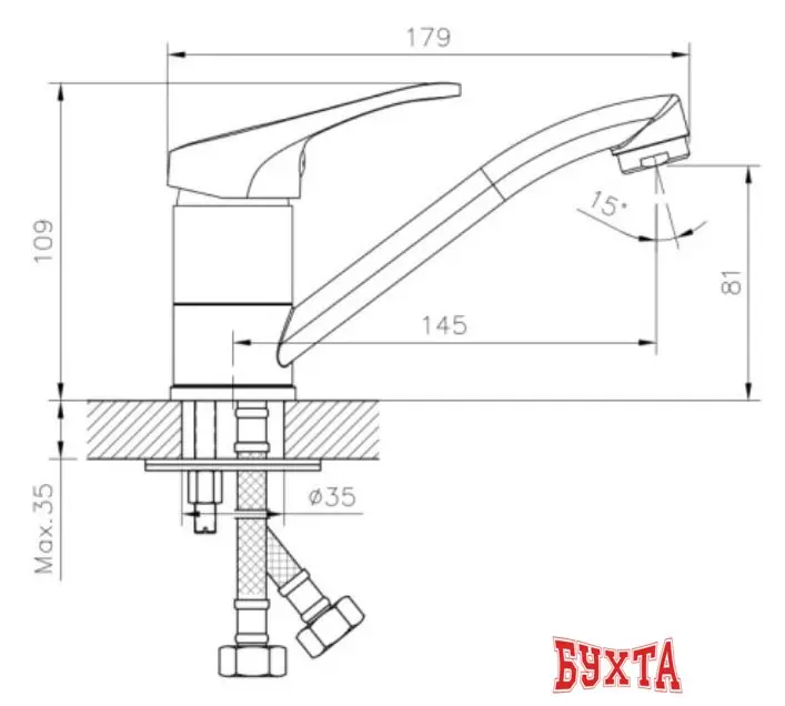 Смеситель Decoroom DR21012