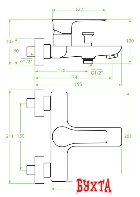 Смеситель Laveo Raila BLL 610D