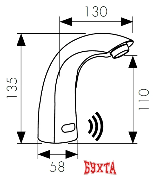 Смеситель Kaiser Sensor 38411