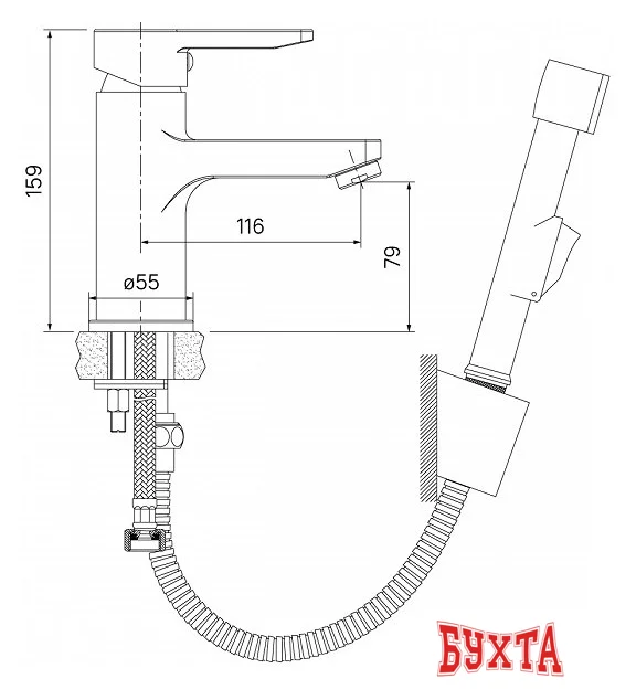 Смеситель IDDIS Sena SENSB00i08