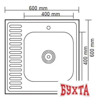 Кухонная мойка Ledeme L96060-6R