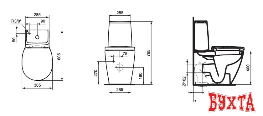 Унитаз Ideal Standard Connect Space [E119601]