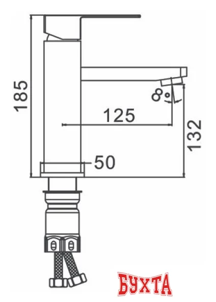 Смеситель Ekko E1082-22 (серый)