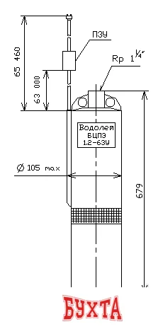 Скважинный насос Водолей БЦПЭ 1,2-63 У