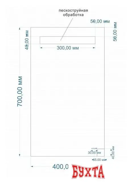 Мебель для ванных комнат Cersanit Зеркало LED 010 40х70