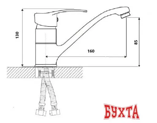 Смеситель Wisent WP45205-2