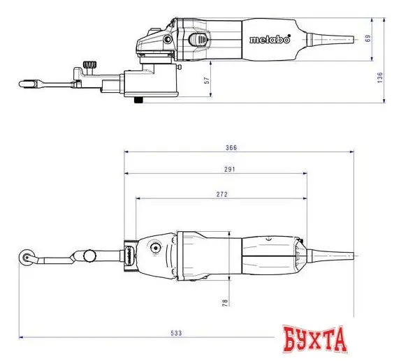 Ленточная шлифмашина Metabo BFE 9-20 Set 602244500