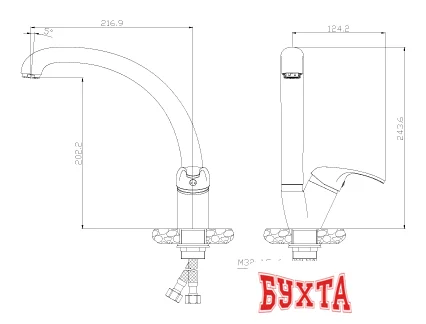 Смеситель Rossinka Silvermix Y35-23U